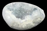 Crystal Filled, Celestine (Celestite) Egg - Madagascar #134613-1
